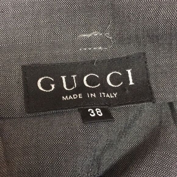 Gucci Silk/Wool Blend Grey Mini Pencil Skirt - Picture 4 of 7